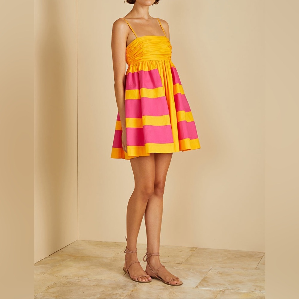 AMUR Aslin Colorblock Mini Dress Size 6 - Picture 9 of 16